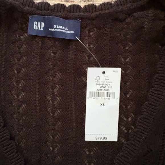 Pointelle Button-Up Sweater - Picture 2 of 3